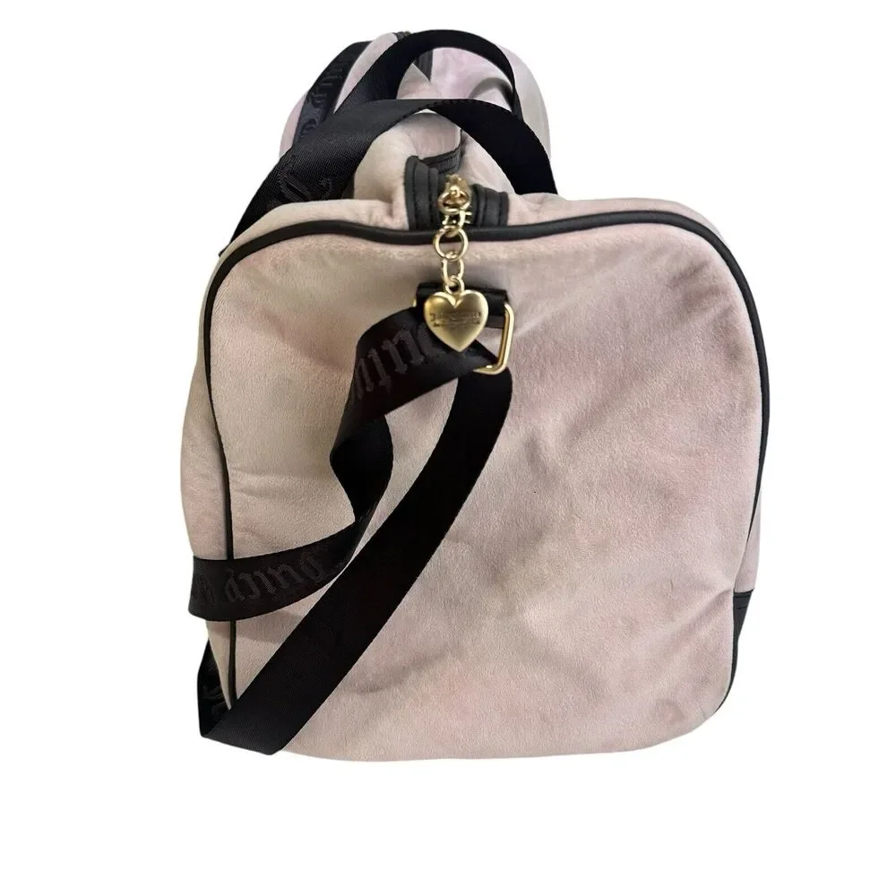 Juicy Couture pink and brown travel bag